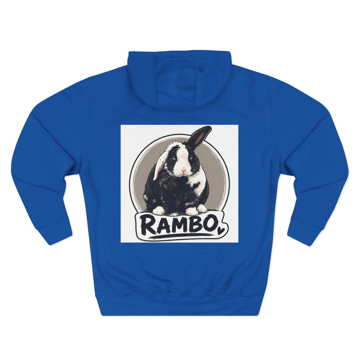 Three-Panel Fleece Hoodie