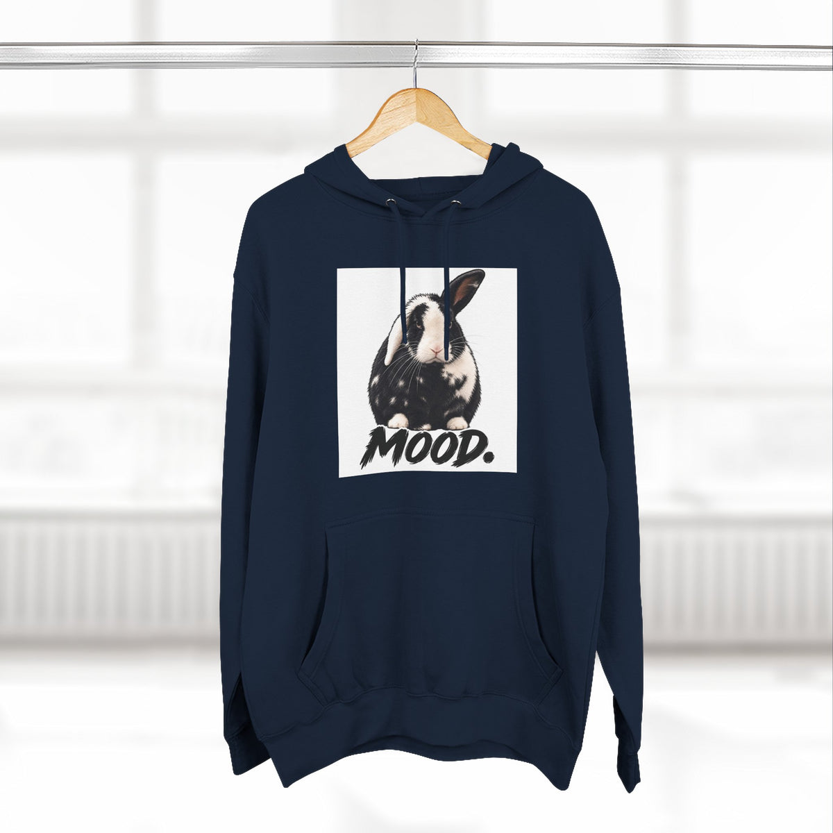 Three-Panel Fleece Hoodie