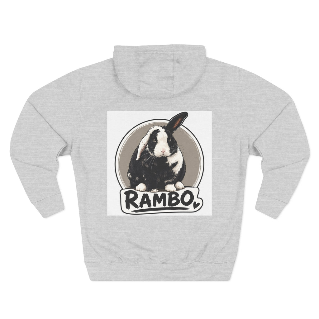 Three-Panel Fleece Hoodie