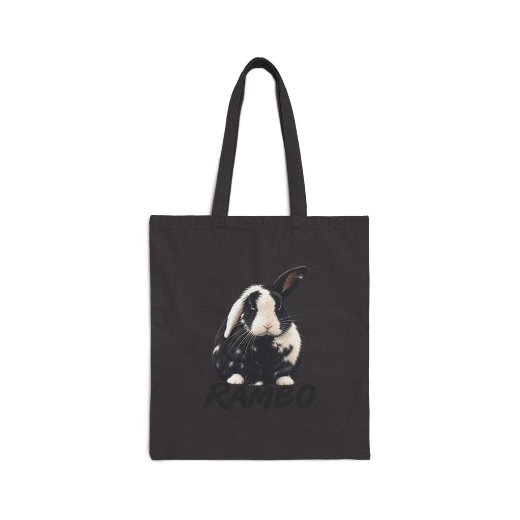 Rambo Rabbit Canvas Tote Bag