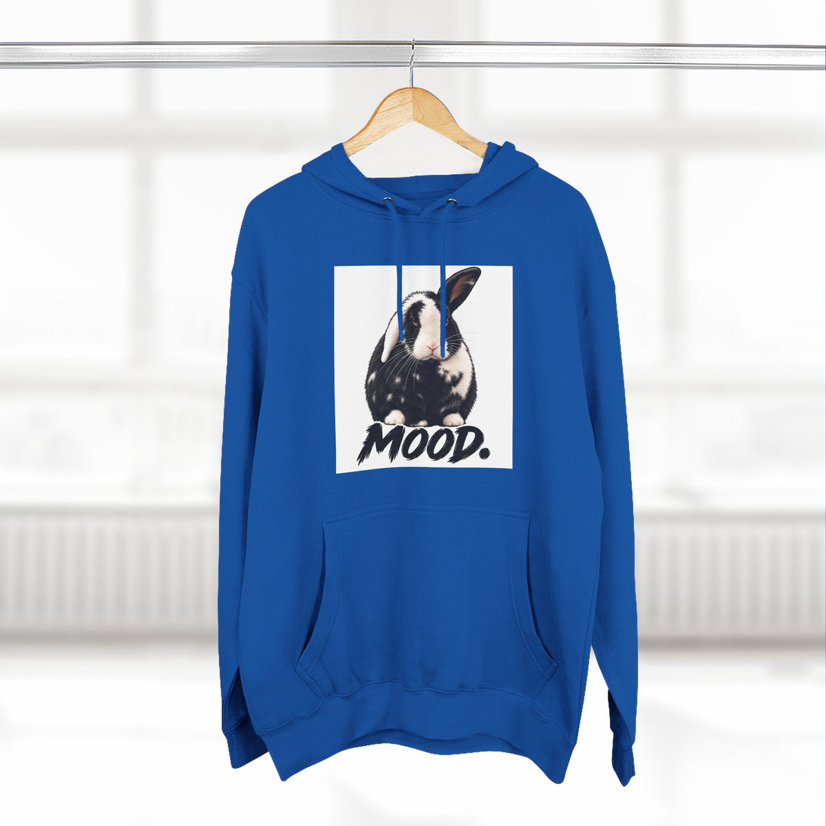 Three-Panel Fleece Hoodie