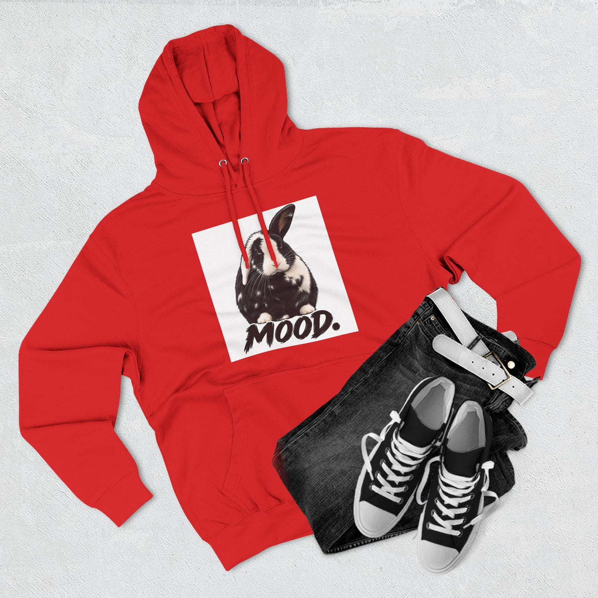 Three-Panel Fleece Hoodie