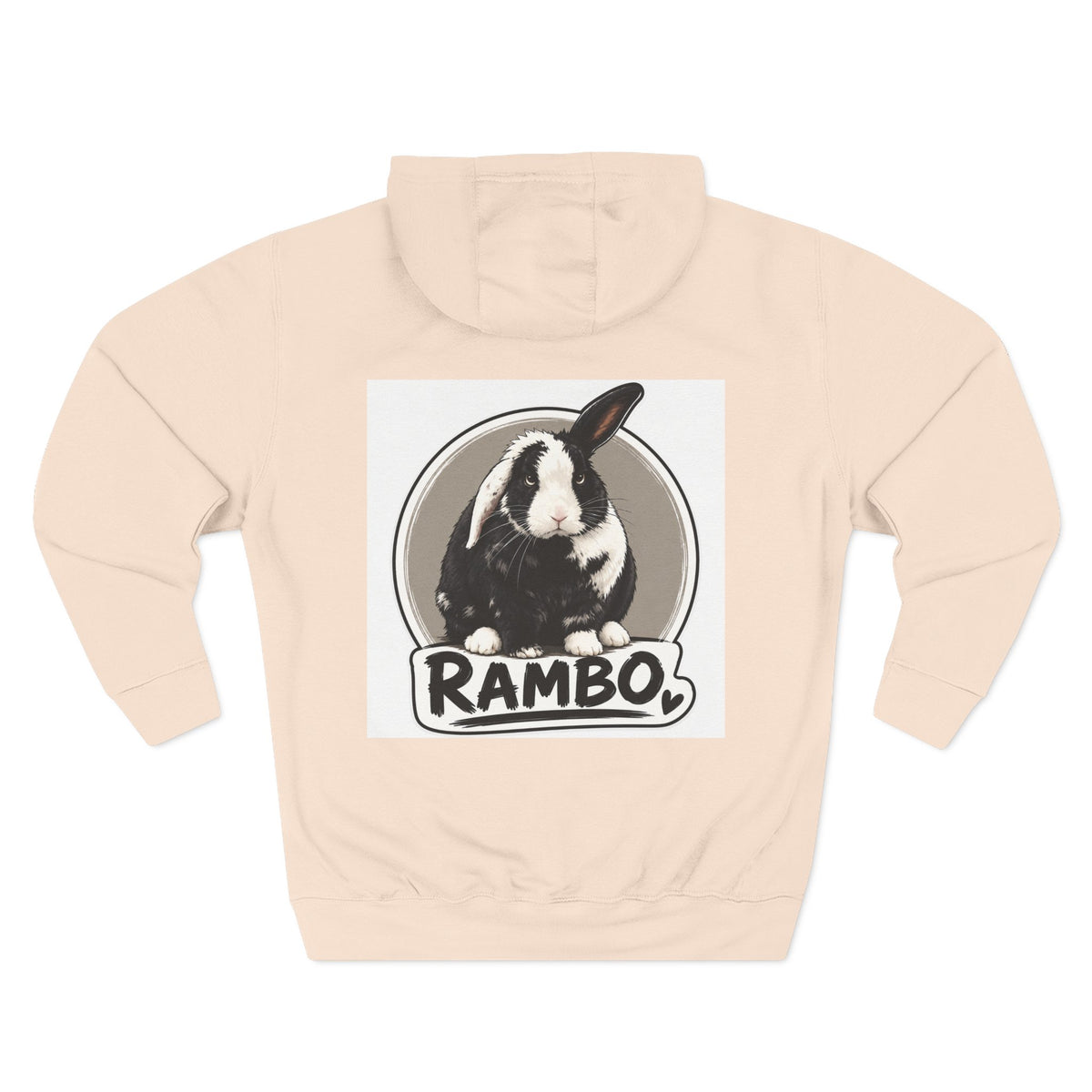 Three-Panel Fleece Hoodie