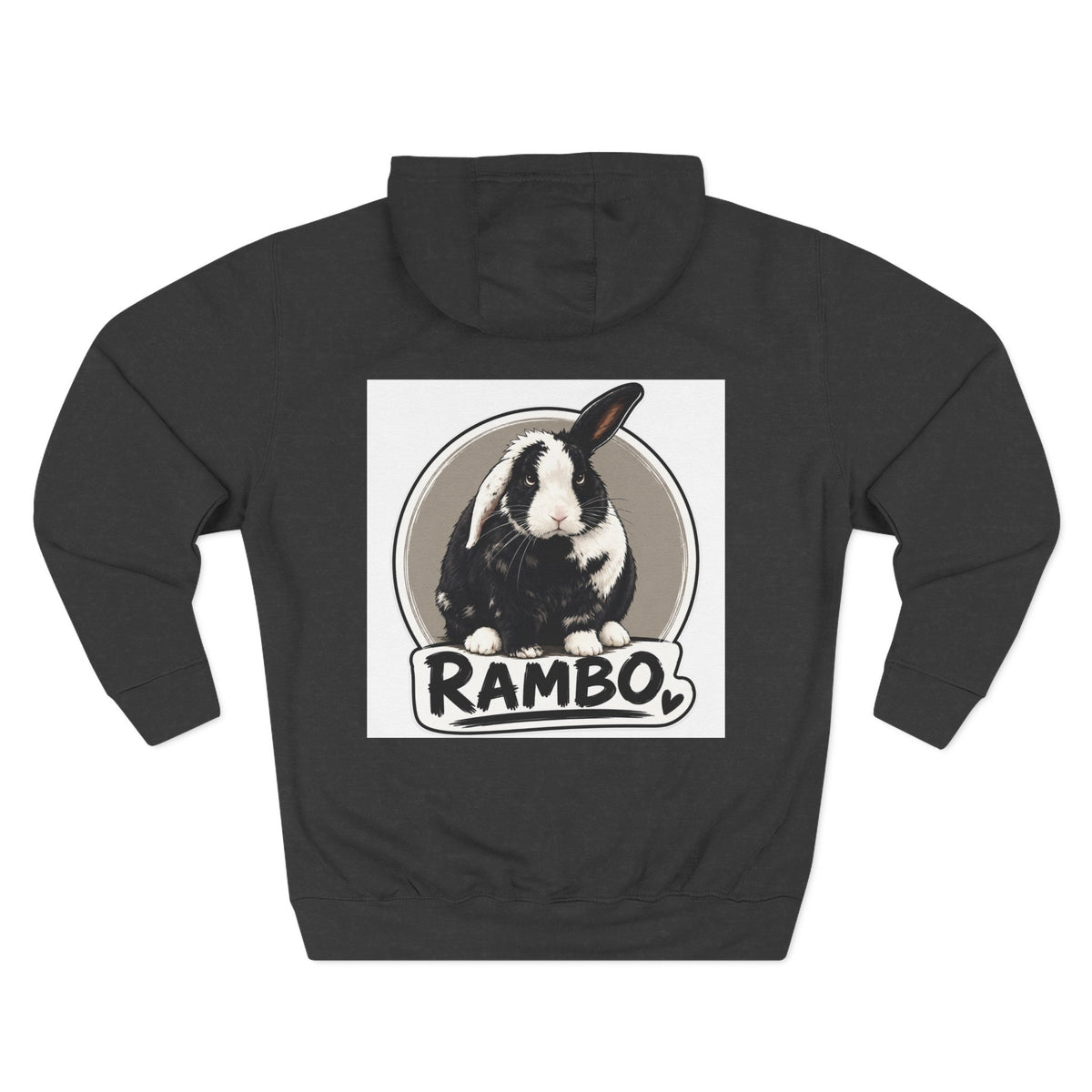 Three-Panel Fleece Hoodie