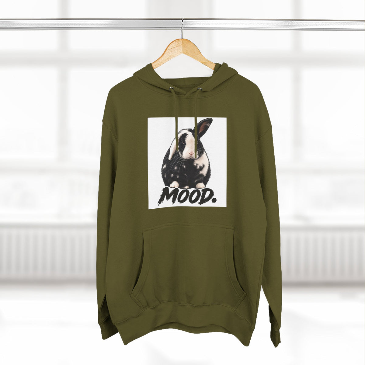 Three-Panel Fleece Hoodie