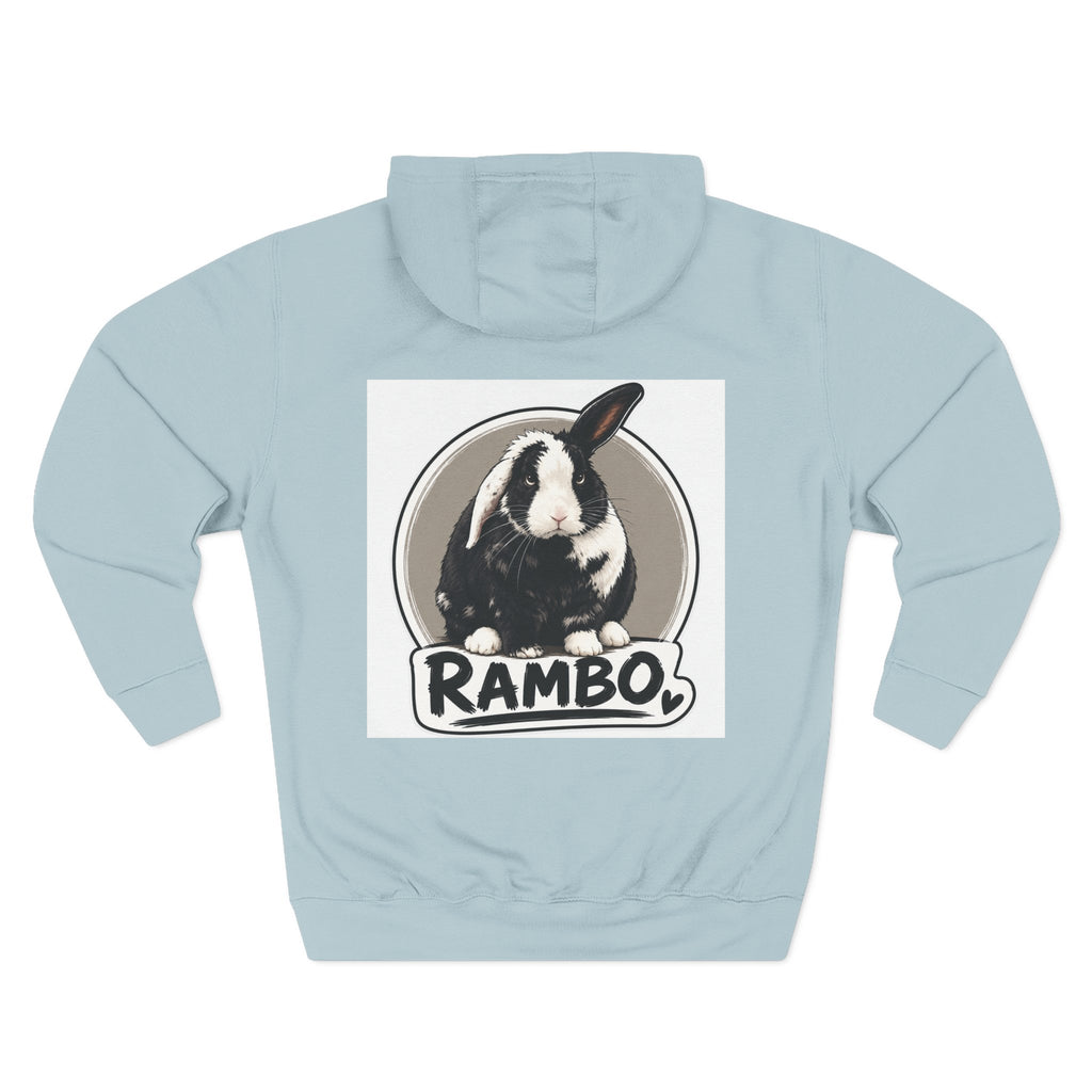 Three-Panel Fleece Hoodie