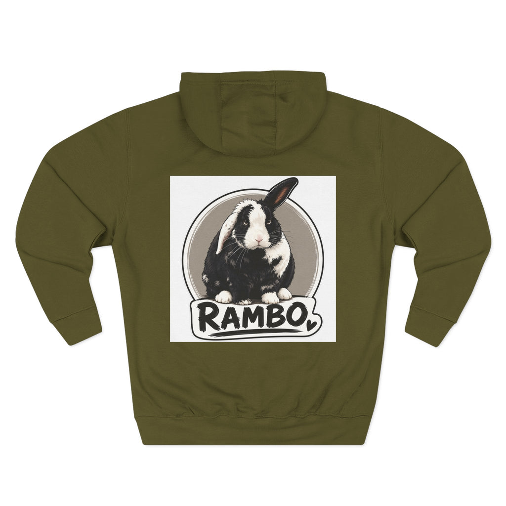 Three-Panel Fleece Hoodie