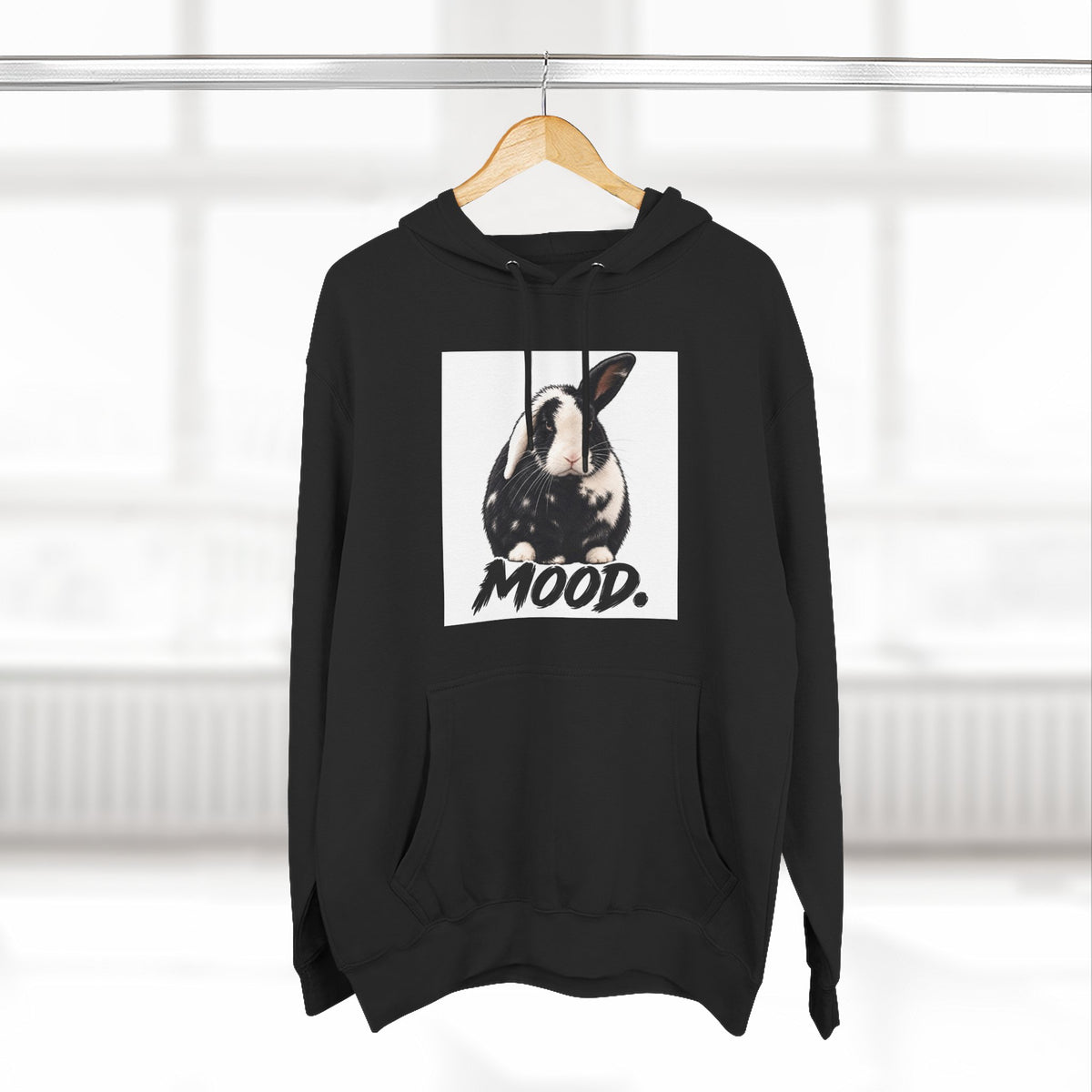 Three-Panel Fleece Hoodie