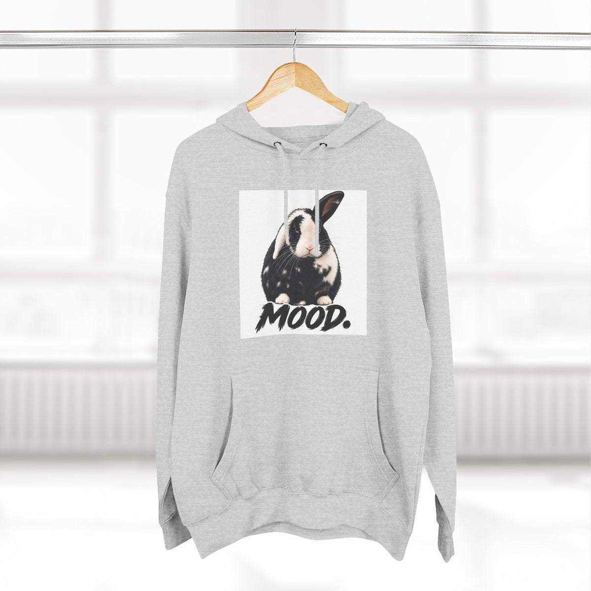 Three-Panel Fleece Hoodie