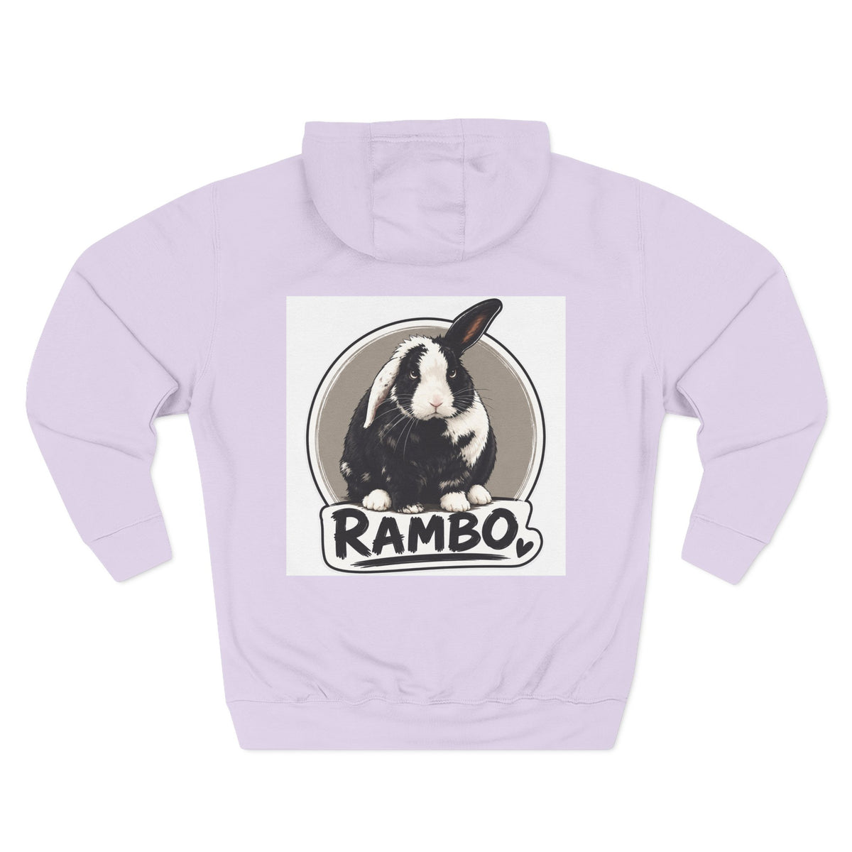 Three-Panel Fleece Hoodie