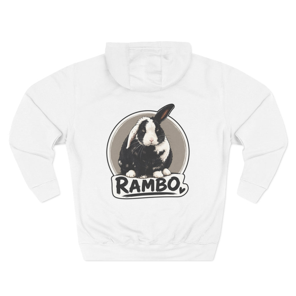 Three-Panel Fleece Hoodie