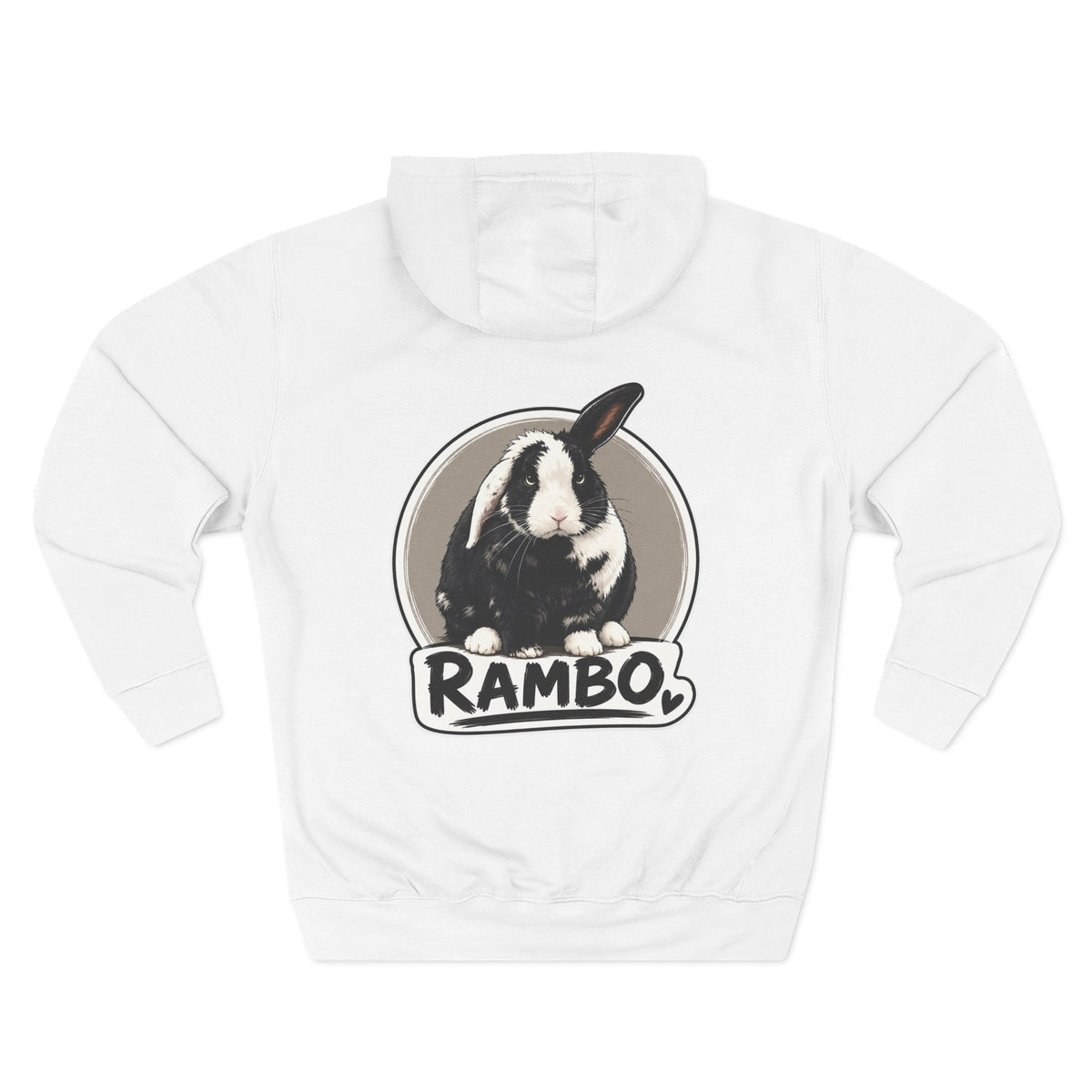 Three-Panel Fleece Hoodie