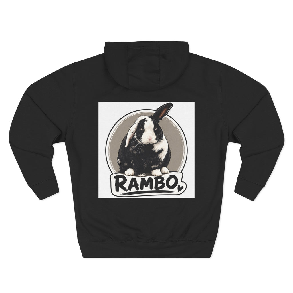 Three-Panel Fleece Hoodie