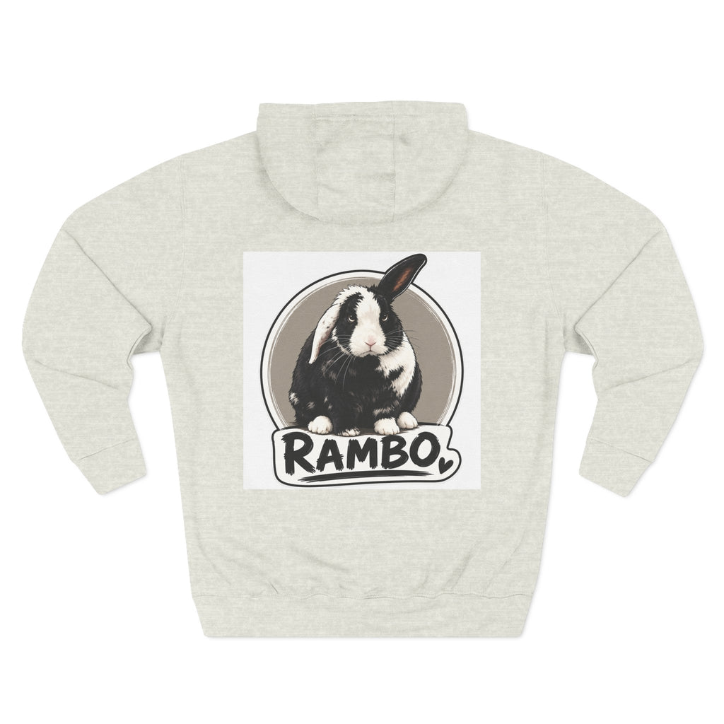 Three-Panel Fleece Hoodie