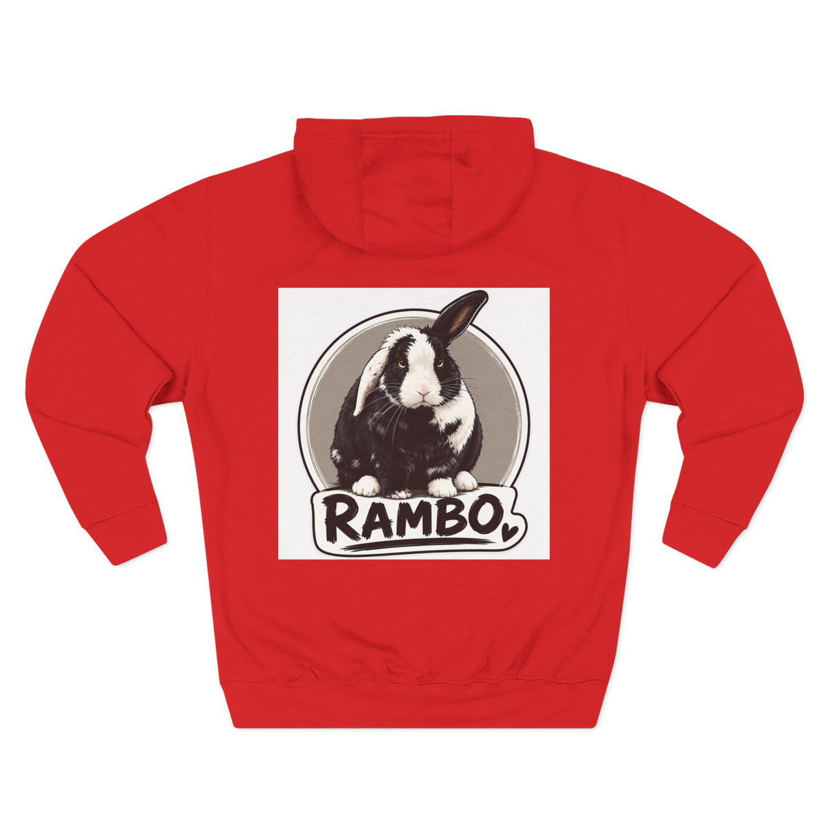 Three-Panel Fleece Hoodie