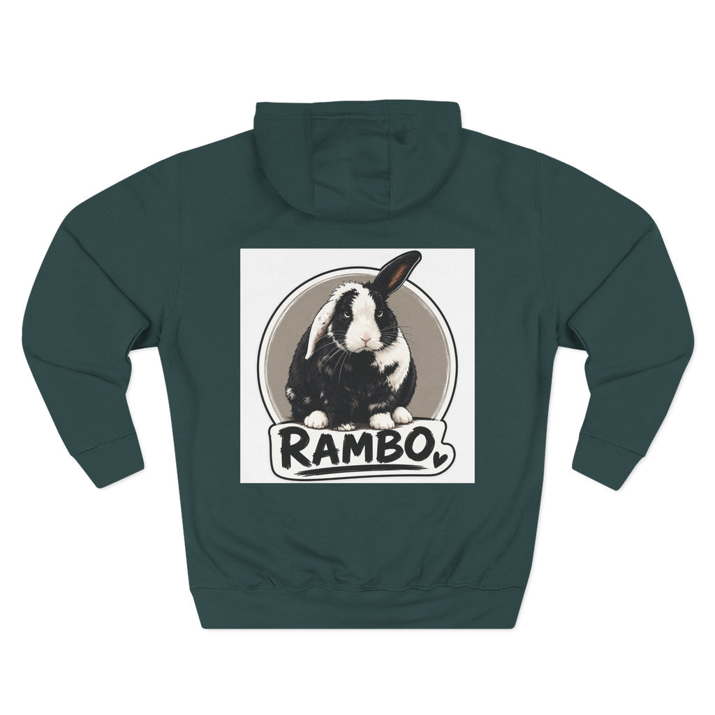 Three-Panel Fleece Hoodie