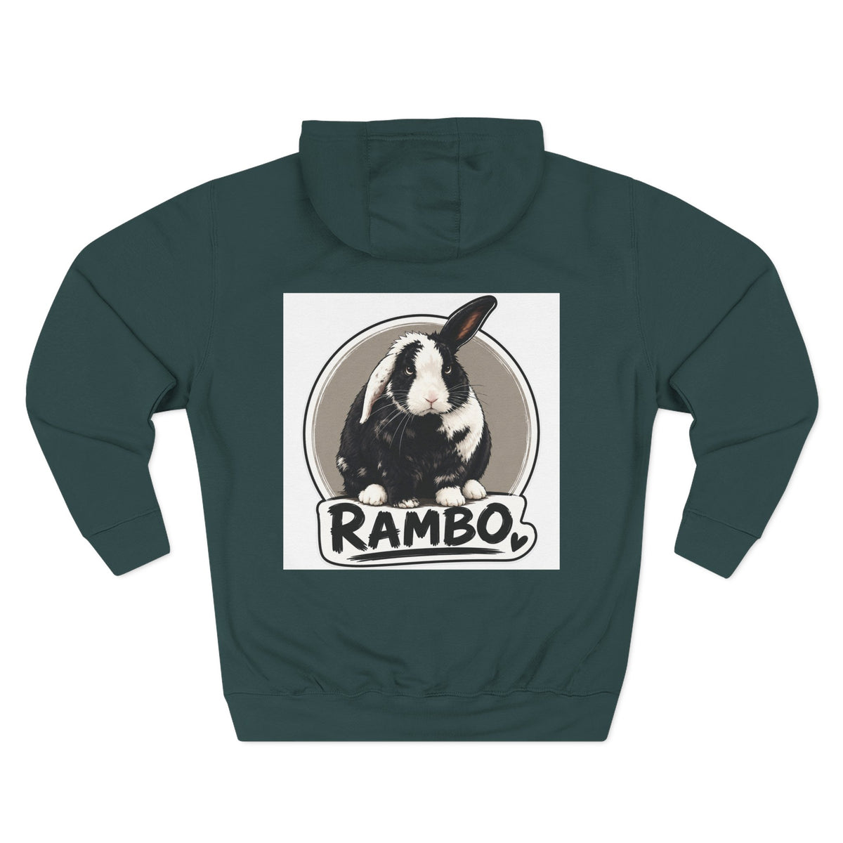 Three-Panel Fleece Hoodie