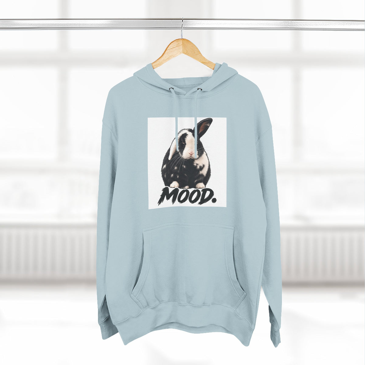 Three-Panel Fleece Hoodie