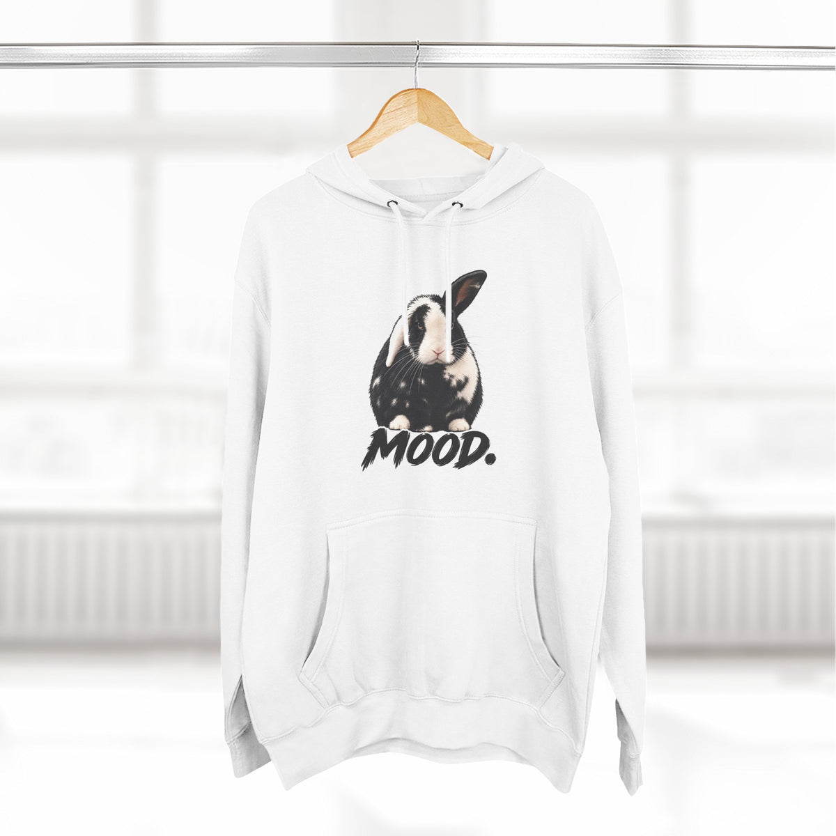 Three-Panel Fleece Hoodie