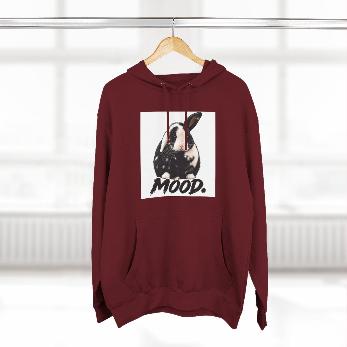 Three-Panel Fleece Hoodie