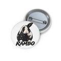 Rambo Bunny Pin Button