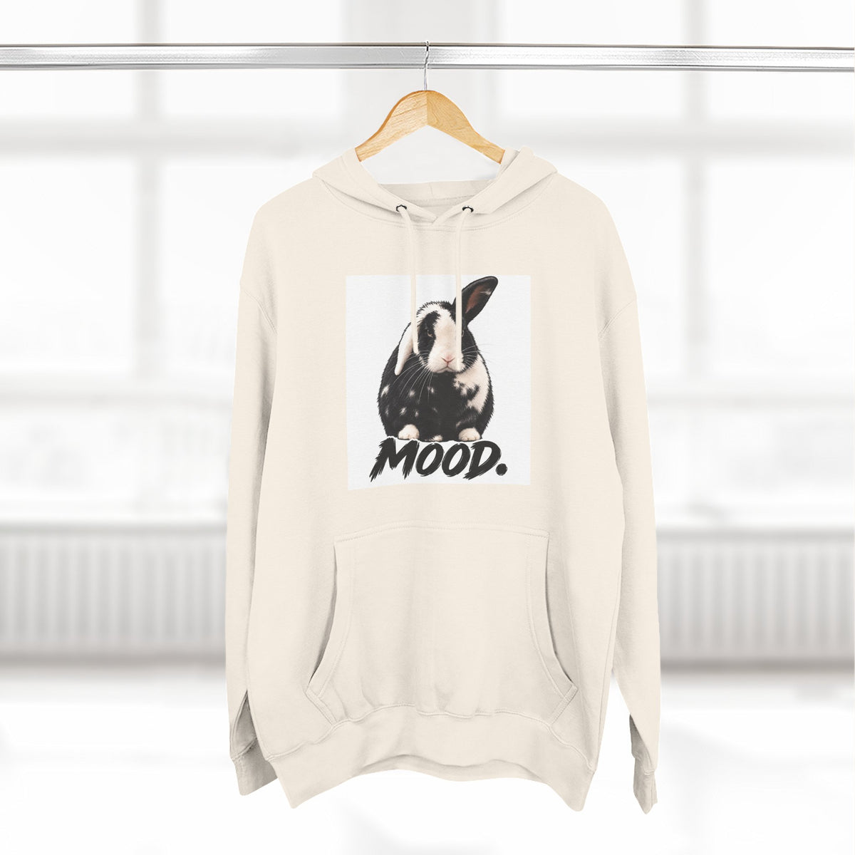 Three-Panel Fleece Hoodie