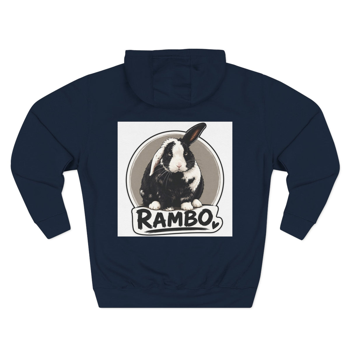 Three-Panel Fleece Hoodie
