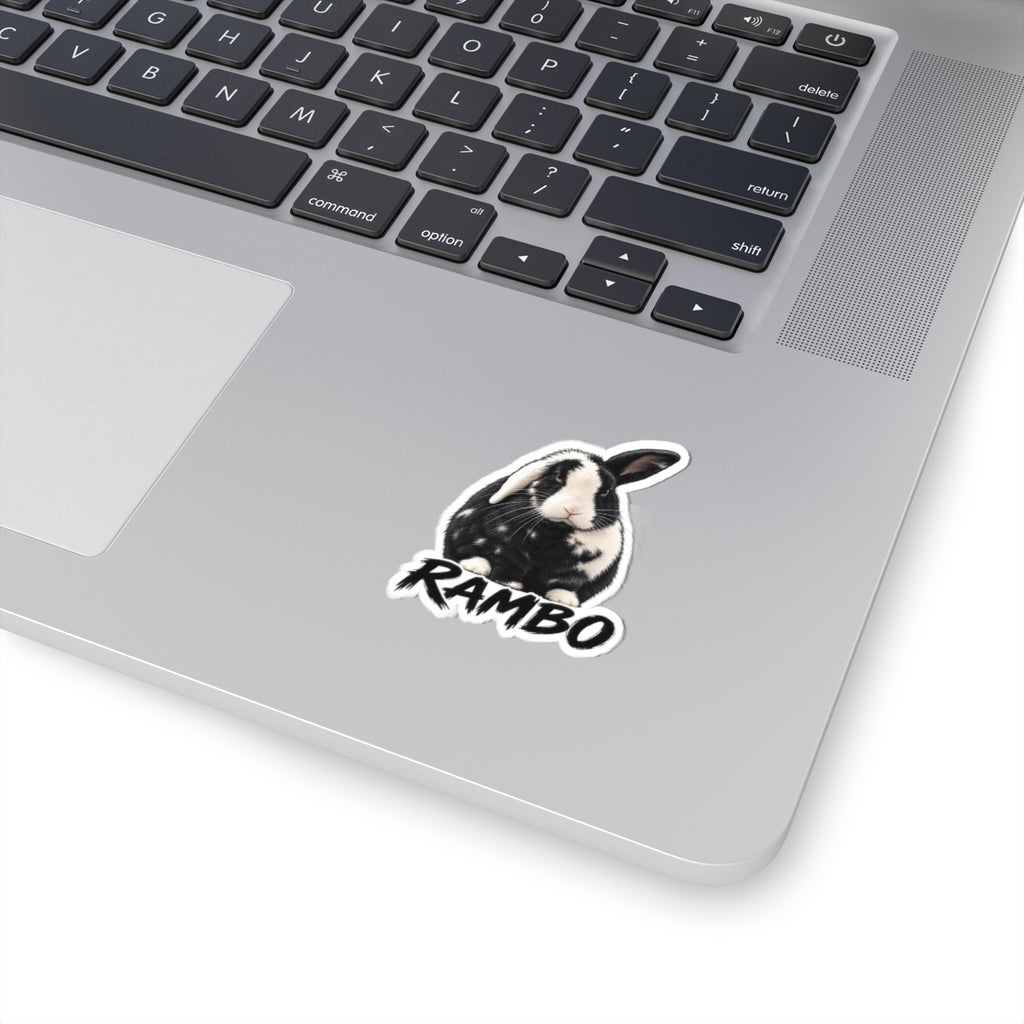 Rambo Rabbit Kiss-Cut Sticker