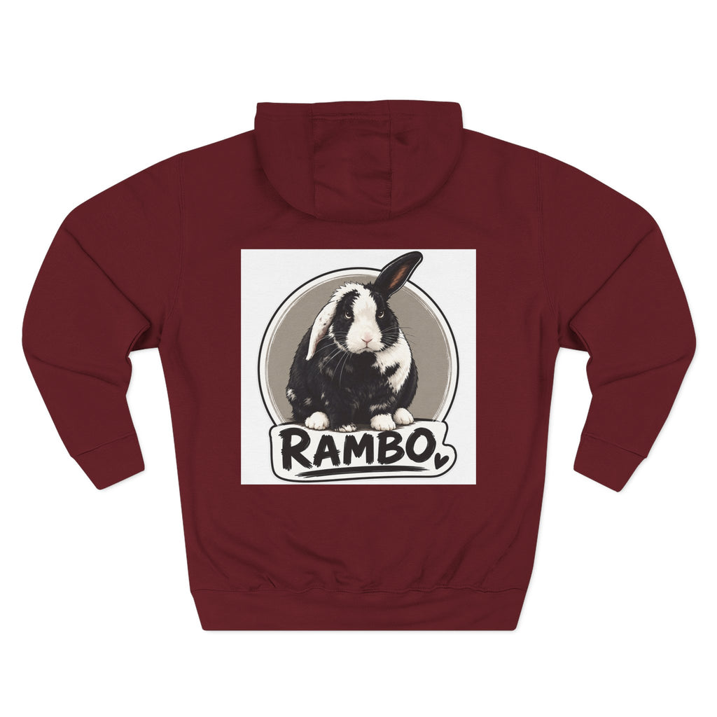 Three-Panel Fleece Hoodie