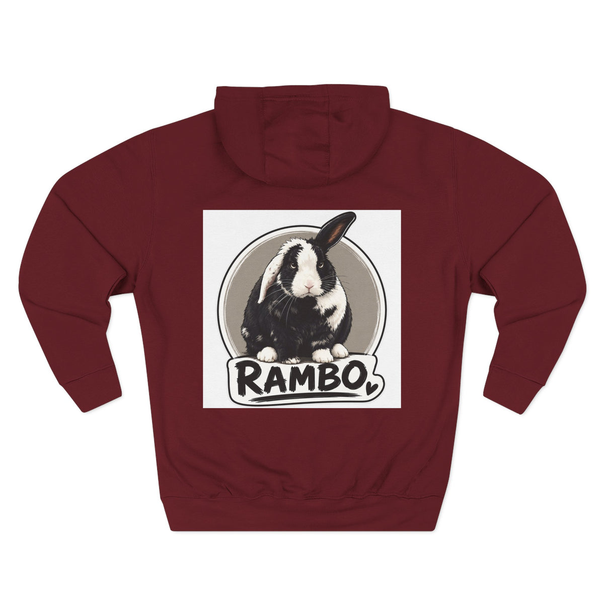 Three-Panel Fleece Hoodie