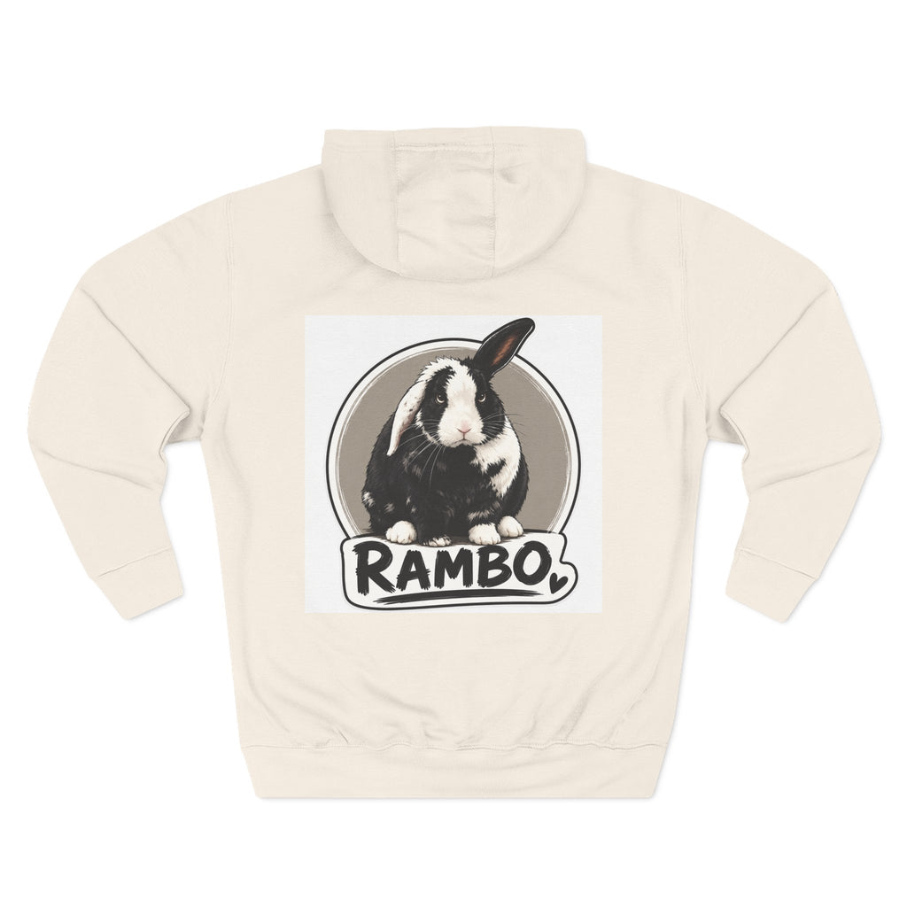 Three-Panel Fleece Hoodie