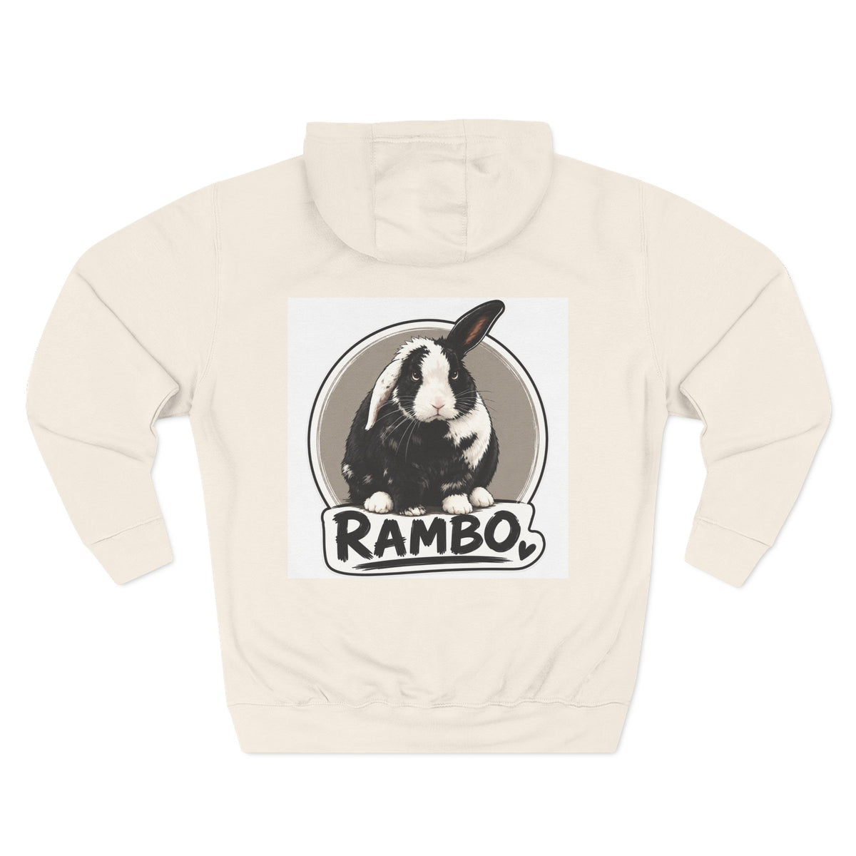 Three-Panel Fleece Hoodie